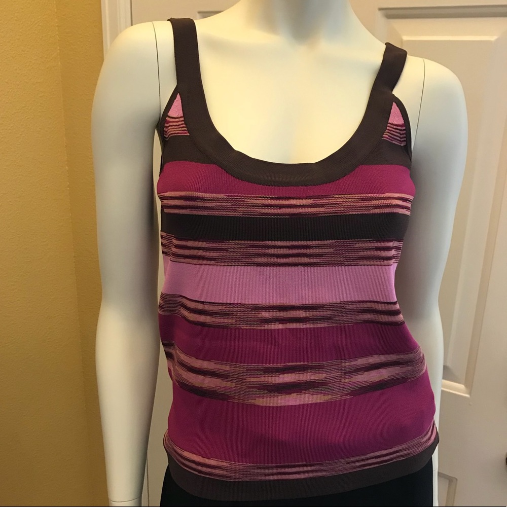 Pink and Brown Tank by Valerie Stevens